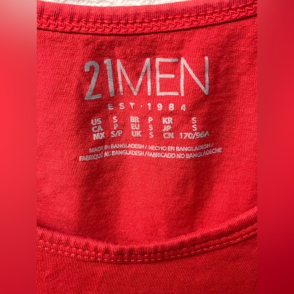 21men Tank Tops for Men- Red - Picture 2 of 4